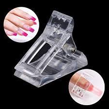 Interested in dual forms but don't know where to begin? Amazon Com 10 Pcs Poly Gel Quick Building Nail Tips Clip Kalolary Plastic Transparent Finger Extension Uv Led B Fiberglass Nails Diy Manicure Nail Extensions