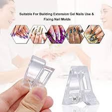 Again, this will vary depending on the polygel brand. Buy Kalolary 20pcs Nail Tips Clip For Quick Building Polygel Nail Clips For Polygel Extension Finger Nail Extension Uv Led Builder Clips Clear Plastic Diy Manicure Nail Art Tool Set Online In