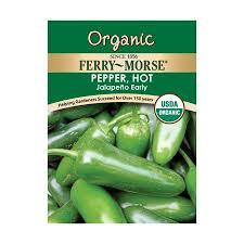 Space the plants about 14 to 16 inches apart, with about 2 to 3 feet between rows. Get The Ferry Morse Organic Jalapeno Early Pepper Seeds Since 1856 Non Gmo Guaranteed Fresh Vegetable Gardening Seeds From Walmart Now Accuweather Shop