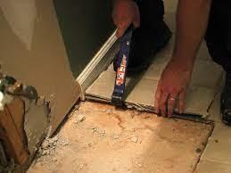 Prepare the surface of your bathroom wall for tile installation. How To Remove A Tile Floor How Tos Diy