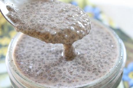 on chia seed pudding...