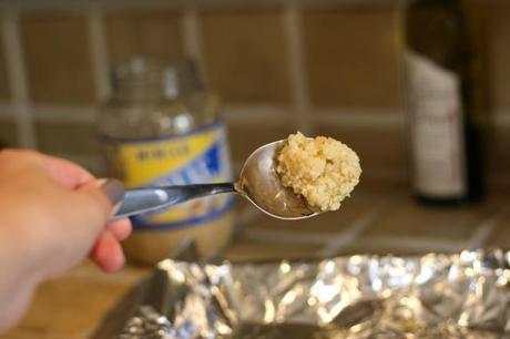 baked arctic char + garbanzo cauliflower mashed potatoes