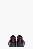 A Fine Burgandy With Dinner:  DSquared2 Burgandy Leather WingTip Brogues