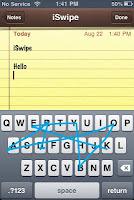 iSwipe - An Swype-like Keyboard for iDevices
