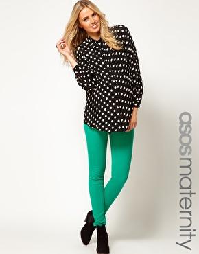 Love the Emerald Green paired with the Polka Dots!