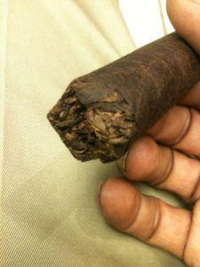 Double Fire – Lighting a Cigar Infused with Roasted Coffee