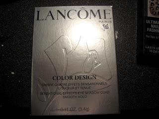 Lancome color design eyesahdow quad swatches