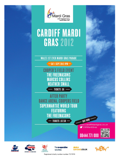 WALES’ FIRST EVER MARDI GRAS PARADE THROUGH CARDIFF CITY CENTER