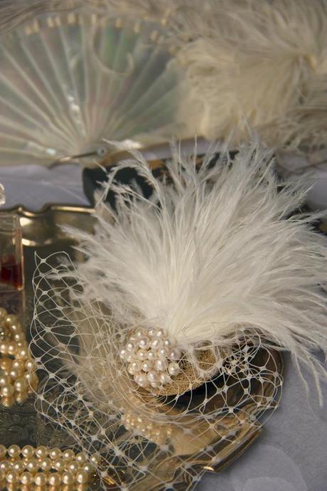 vintage ostrich feather wedding (6)