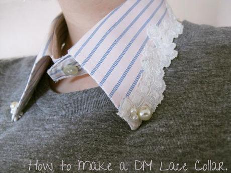 how to make a lace collar