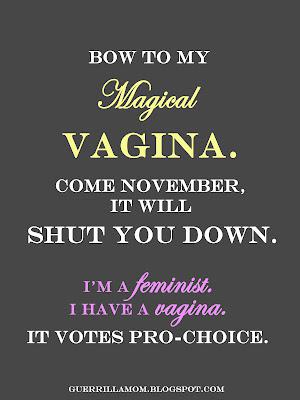 My Magical Vagina Votes Pro-Choice.
