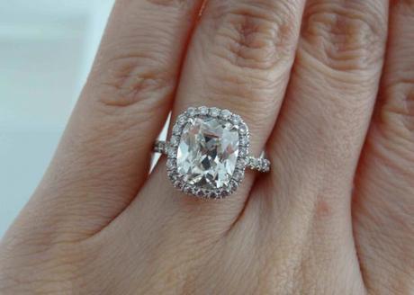 Cushion Halo Diamond Ring