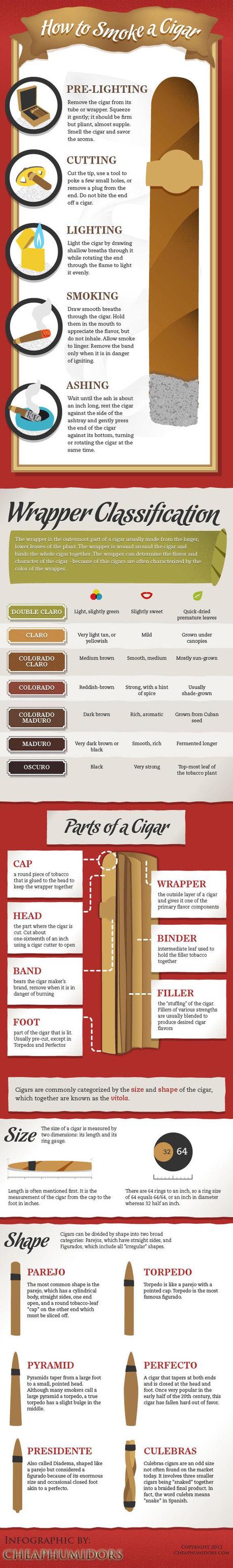 Cigar Smoking Infographic