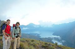 Mr Happy Adventure Team with Bohari Adventures trekking package mount Rinjani 4 day 3 night