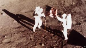 neil armstrong steps on the moon