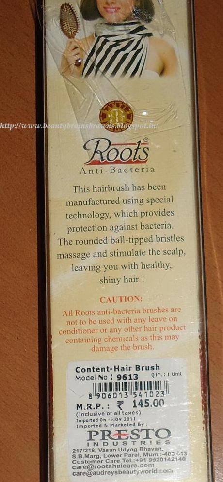 Roots Anti-bacteria All purpose Hairbrush 9613 Review