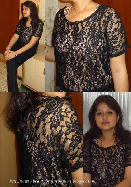 Lace and Leopard Print from Oasap.com and OOTD