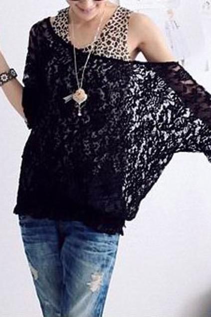 Lace and Leopard Print from Oasap.com and OOTD