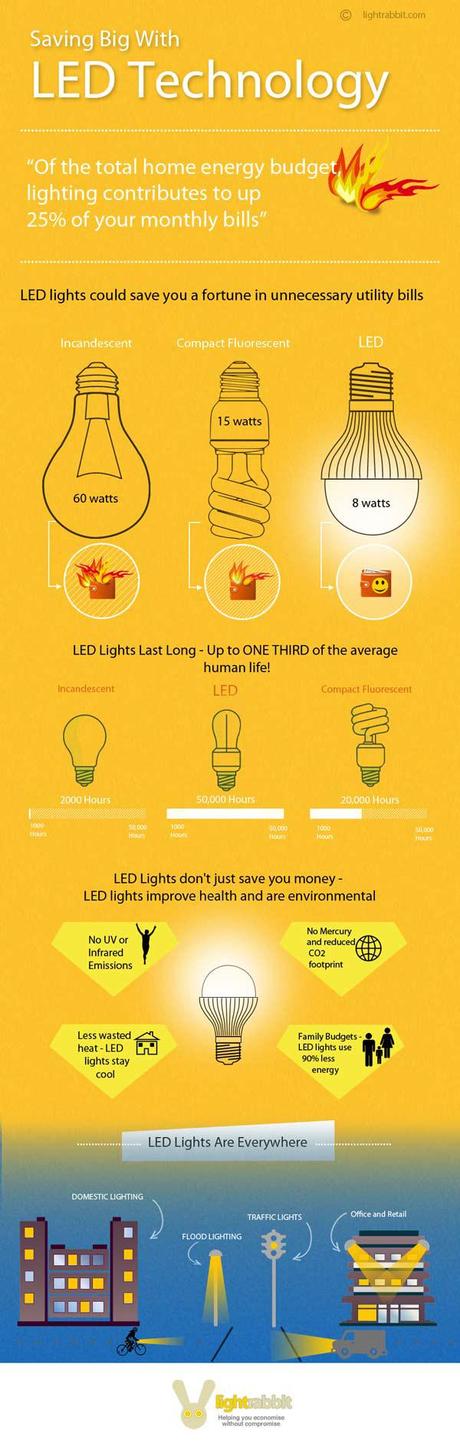 Infographic on Saving Big With LED Technology