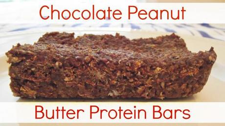 Chocolate Peanut Butter Protein Bars 650x365 Chocolate Peanut Butter Protein Bars