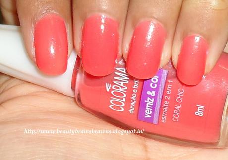 Maybelline Colorama Nail Color - Shade Sexy and Coral Chic Review