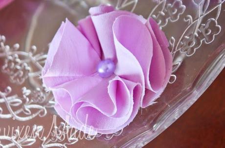 Ruffled Fabric Flowers