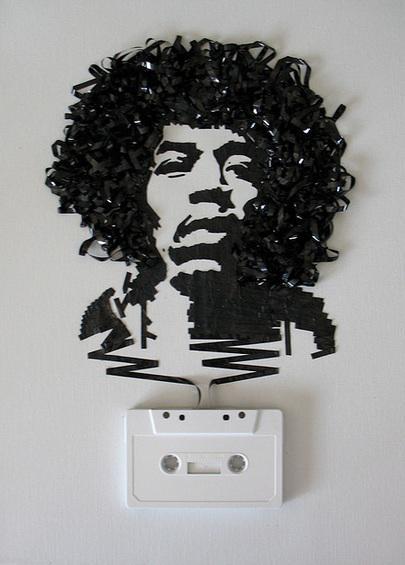 Celebrities Made Out Recycled Cassettes | Art