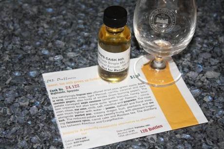Whisky Review – Scotch Malt Whisky Society Cask No. 24.122