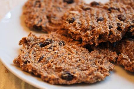 Oatmeal, Raisin, Coconut, and Chia Seed Cookies