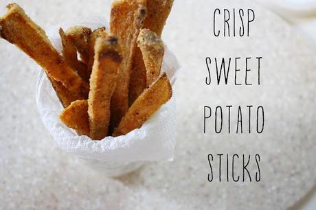 on crisp sweet potato fries...