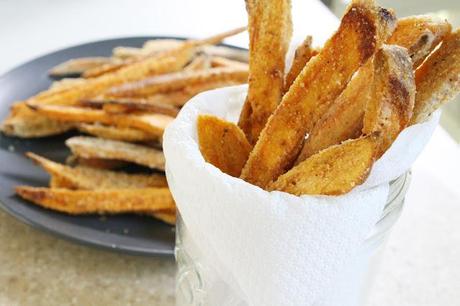 on crisp sweet potato fries...
