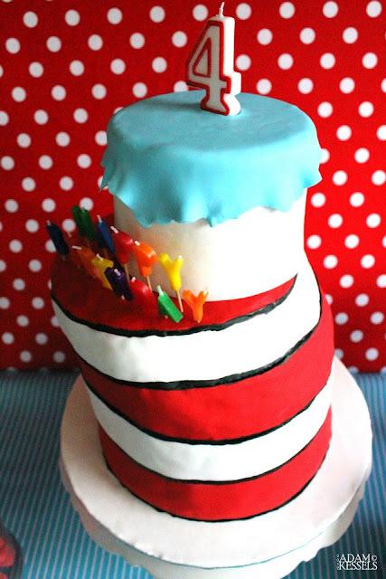 Cat in the Hat Themed Fourth Birthday by Two Red Sparrows