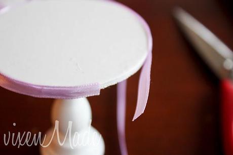 Ribbon Trimmed Cupcake Stands