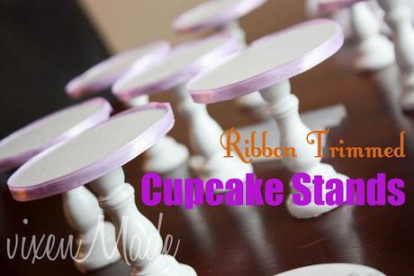 Ribbon Trimmed Cupcake Stands