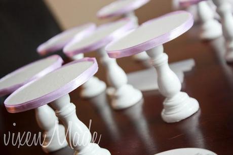 Ribbon Trimmed Cupcake Stands