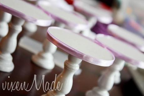 Ribbon Trimmed Cupcake Stands