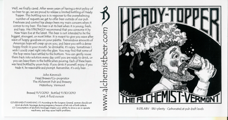 Beer Review – The Alchemist Brewery Heady Topper Double IPA