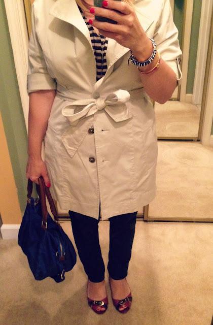 Fashion Friday: CAbi Trench and Stella & Dot Bracelets