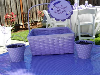 Very Pretty and Creative Purple First Birthday by Jackie from Jack and Kate