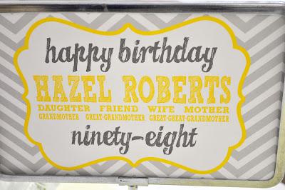 A 98th Birthday Party, Gorgeous Yellow and Grey Themed Party by Meghily - Party in Style