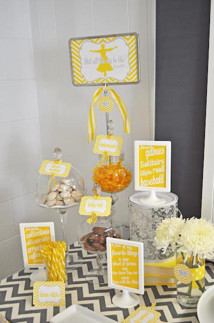 A 98th Birthday Party, Gorgeous Yellow and Grey Themed Party by Meghily - Party in Style