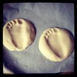 Salt Dough Foot Imprints