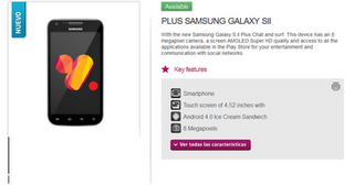 Samsung Galaxy S II Plus Released in Chile