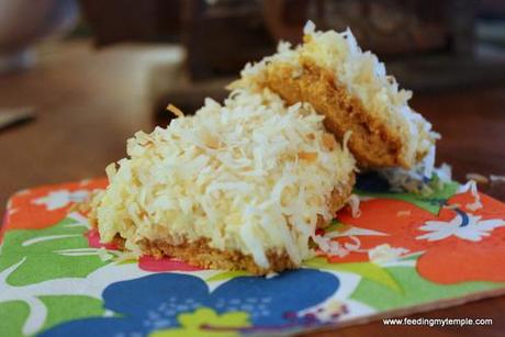 Creamy Lime Squares with Toasted Coconut