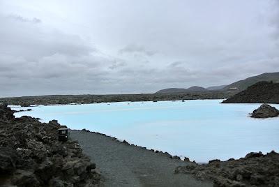 lava at the blue lagoon