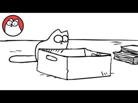 Still from Simon's Cat In 'The Box,' video, Best Cat In The City, by Simon Tofield, UK
