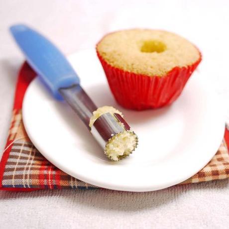 Lemon Cupcakes with Pastry Cream and Raspberry Curd