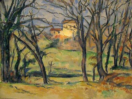 At-the-Metropolitan-Cezanne's-House-Behind-Trees-Near the-jas-de-Bouffan