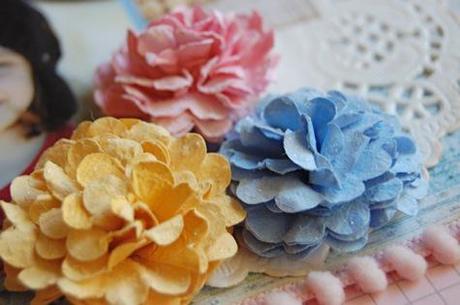 Cardstock flower tutorial by Christie Bryant