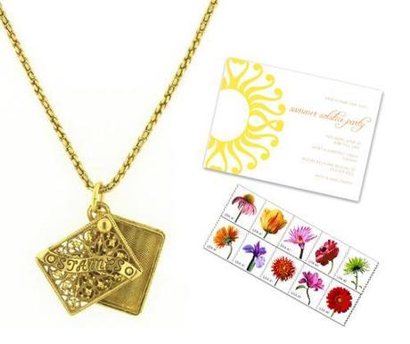 stamp holder pendant necklace